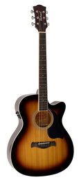 Guit. Acú. E Auditorium Richwood Sunburst