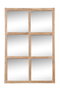 DKD Home Decor Espejo Mehak Wash Estilo Alpino Natural 4 x 120 x 80 cm