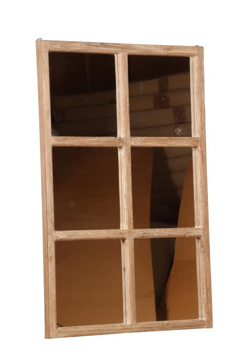 DKD Home Decor Espejo Mehak Wash Estilo Alpino Natural 4 x 120 x 80 cm