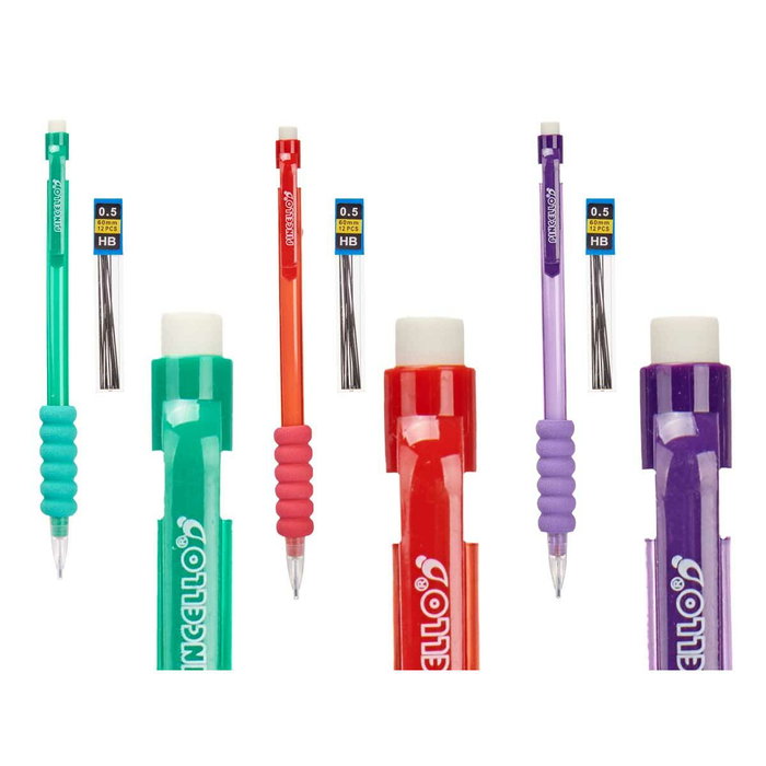 Portaminas Pincello Azul Rojo Verde Minas 0,5 mm (12 Unidades) Portaminas Pincello Azul Rojo Verde Minas 0,5 mm (12 Unidades)