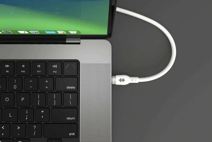 HYPER HJ4002WHGL Cable USB USB 2.0 2 m USB C Blanco