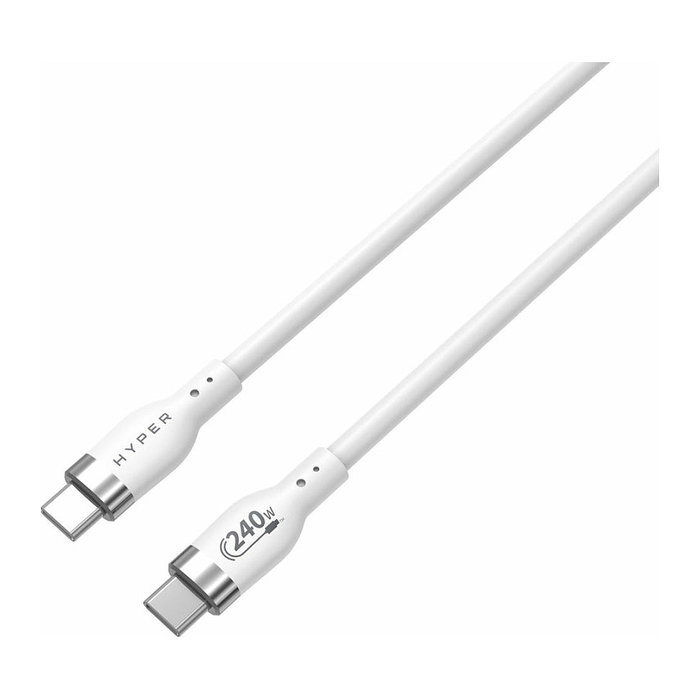 HYPER Cable USB-C a USB-C HJ4002WHGL 2m Blanco HYPER Cable USB-C a USB-C HJ4002WHGL 2m Blanco