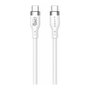 HYPER Cable USB-C a USB-C HJ4002WHGL 2m Blanco