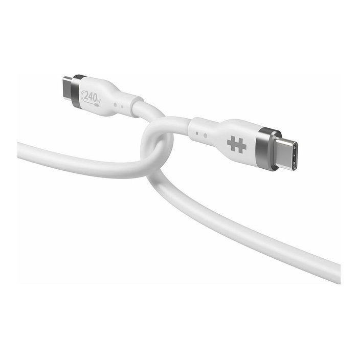 HYPER Cable USB-C a USB-C HJ4002WHGL 2m Blanco HYPER Cable USB-C a USB-C HJ4002WHGL 2m Blanco