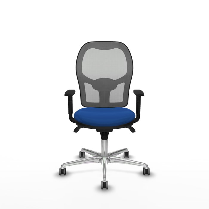 PIQUERAS Y CRESPO Silla de oficina Jorquera con mecanismo Sincro, Azul y Gris PIQUERAS Y CRESPO Silla de oficina Jorquera con mecanismo Sincro, Azul y Gris