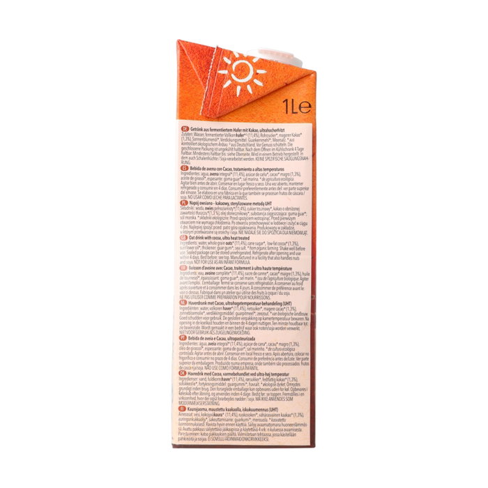 Natumi Bebida de Avena y Chocolate Bio 1L
