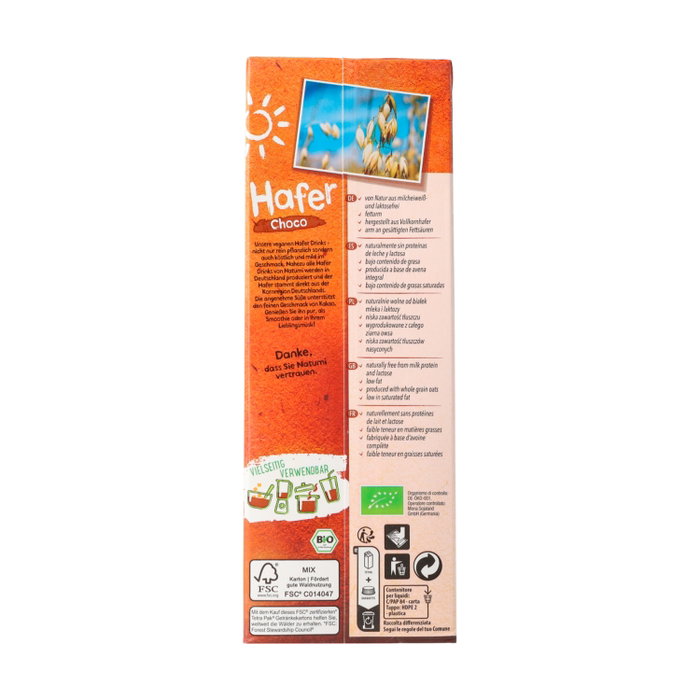 Natumi Bebida de Avena y Chocolate Bio 1L