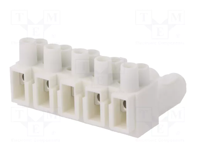 WIELAND Bloque de bornas desmontable 1x5 con borna de tornillo