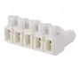 WIELAND Bloque de bornas desmontable 1x5 con borna de tornillo