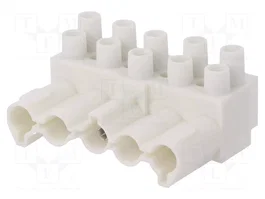 WIELAND Bloque de bornas desmontable 1x5 con borna de tornillo
