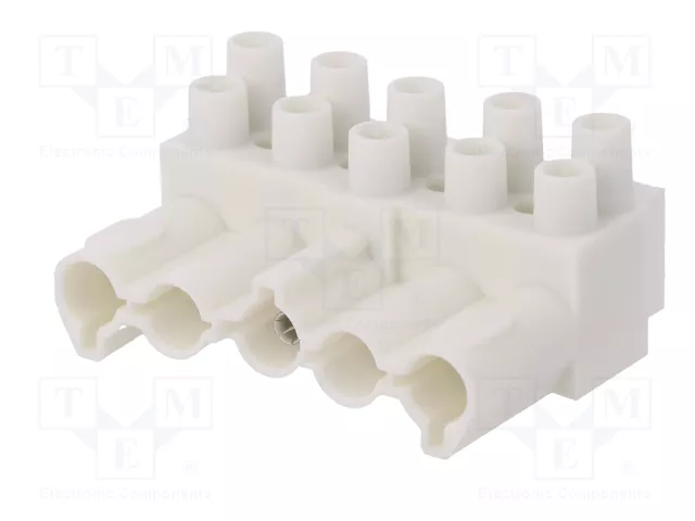WIELAND Bloque de bornas desmontable 1x5 con borna de tornillo