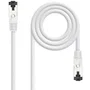 Nano Cable 10.20.2002-W Cable de Red RJ45 Cat.8.1 SSTP LSZH AWG26, 2m, Blanco