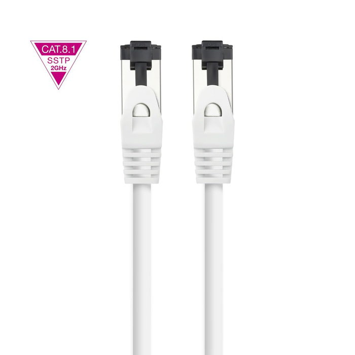 Nanocable Cable de Red Cat.8.1 SSTP AWG26 2m Blanco