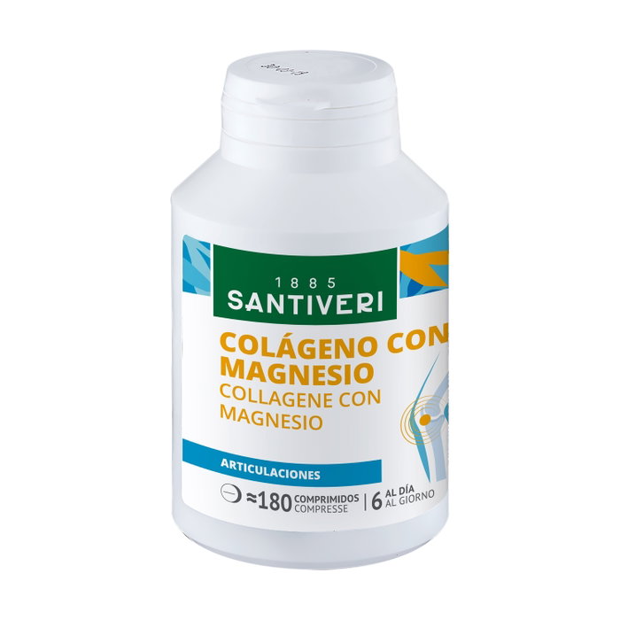 Santiveri Quanticum Colágeno + Magnesio 180 comprimidos Elasticidad y Resistencia Santiveri Quanticum Colágeno + Magnesio 180 comprimidos Elasticidad y Resistencia