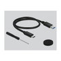 DeLOCK 42611 Carcasa externa para 2.5 pulg. SATA HDD/SSD USB 10 Gbps