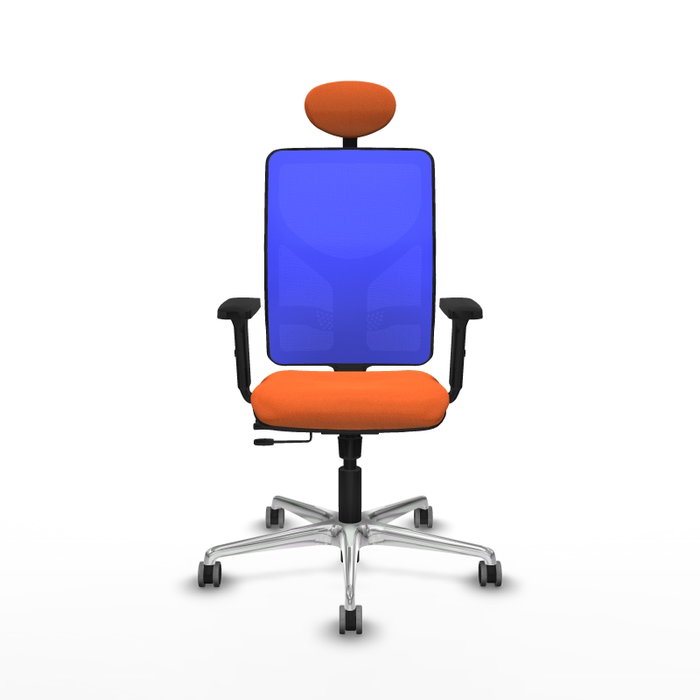 PIQUERAS Y CRESPO Silla de oficina Motilla Naranja y Azul PIQUERAS Y CRESPO Silla de oficina Motilla Naranja y Azul