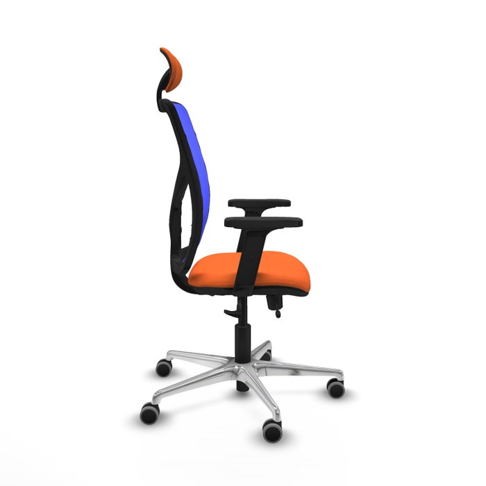 PIQUERAS Y CRESPO Silla de oficina Motilla Naranja y Azul PIQUERAS Y CRESPO Silla de oficina Motilla Naranja y Azul