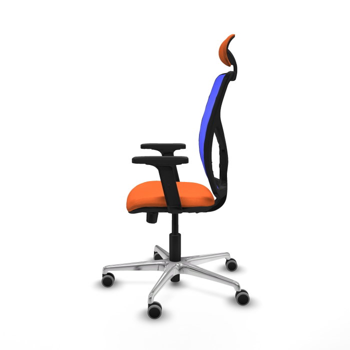 PIQUERAS Y CRESPO Silla de oficina Motilla Naranja y Azul PIQUERAS Y CRESPO Silla de oficina Motilla Naranja y Azul
