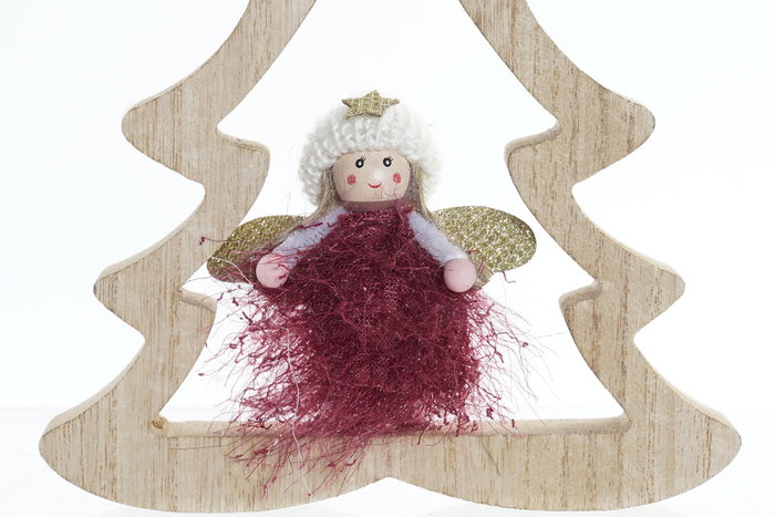 DKD Home Decor Figura Navidad Fantasia Burdeos Blanco 2.5 x 18 x 16 cm (6 Unidades) DKD Home Decor Figura Navidad Fantasia Burdeos Blanco 2.5 x 18 x 16 cm (6 Unidades)