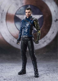 Tamashii Nations S.H.Figuarts Bucky Barnes - The Winter Soldier Figura de Acción Articulada de 'The Falcon and the Winter Soldier' (Disney+) con Accesorios y Base