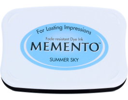 Tsukineko Almohadilla de Tinta MEMENTO color cielo de verano translúcida 95x65mm