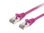 Equip 605553 Cable de Red Ethernet Latiguillo 0.25 m Cat6 S/FTP (S-STP) - Purple - RJ-45 Macho - Gigabit 1000 Mbps - PoE+ - Libre de Halógenos (LSZH)
