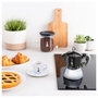 Bialetti Moka Induction 2TZ Cafetera Italiana para Inducción 2 Tazas 0.4 L Negro y Plata Aluminio
