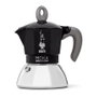 Bialetti Moka Induction 2TZ Cafetera Italiana para Inducción 2 Tazas 0.4 L Negro y Plata Aluminio