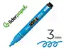 Liderpapel Rotulador Acrílico Base Agua Todo Tipo de Superficie, Punta Redonda 3 mm, Azul Claro
