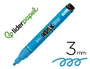 Liderpapel Rotulador Acrílico Base Agua Todo Tipo de Superficie, Punta Redonda 3 mm, Azul Claro
