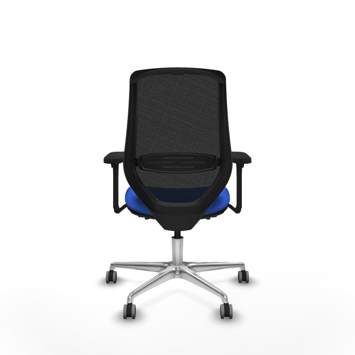 PIQUERAS Y CRESPO Silla de oficina Mardos con mecanismo Sincro/Traslack, Azul y Negro