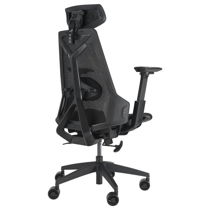 ASUS ROG Destrier Ergo Core Gaming Chair - Silla Gaming Ergonómica con Respaldo de Malla, Ajustable 90-125°, Peso Máx. 150 kg, Negro