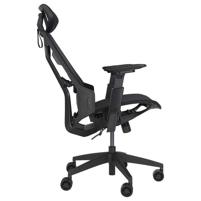 ASUS ROG Destrier Ergo Core Gaming Chair - Silla Gaming Ergonómica con Respaldo de Malla, Ajustable 90-125°, Peso Máx. 150 kg, Negro