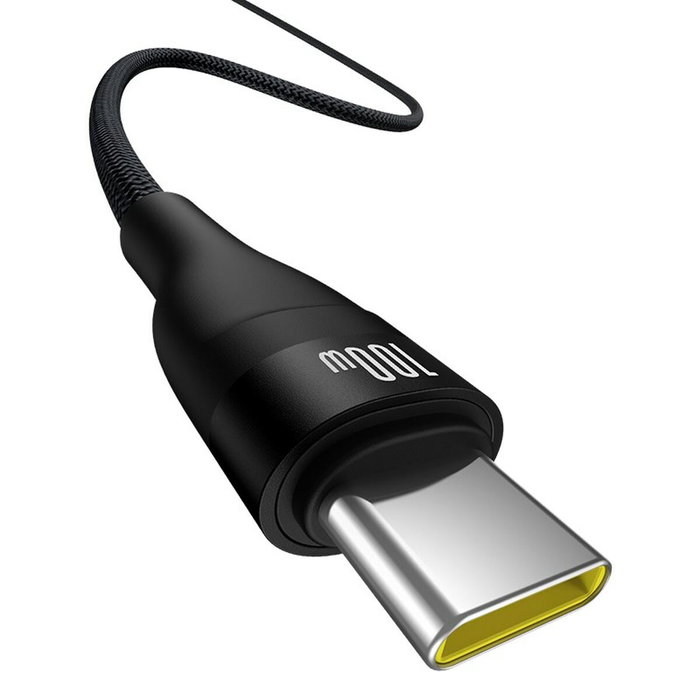 Baseus Flash 2 Cable USB-C a USB-C 100W 2m Negro