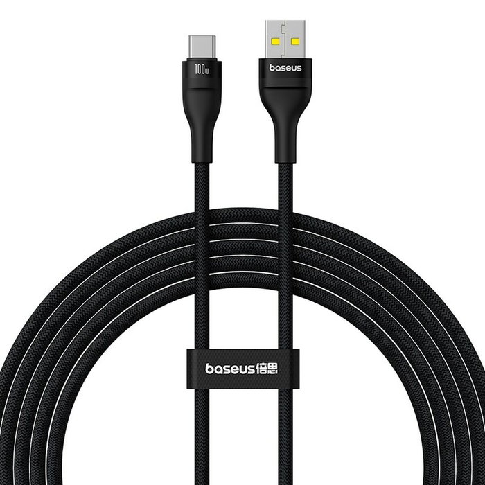 Baseus Flash 2 Cable USB-C a USB-C 100W 2m Negro