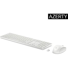 HP Set Teclado y Ratón 650 4R016AA#ABB, Color Blanco - Kit Inalámbrico para PC