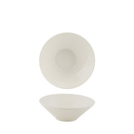 Summa Bol Conico Moderno 16 cm - Vajilla de Vitroporcelana, Color Marfil, 45 cl, Diámetro 16.5 cm (Set de 6)