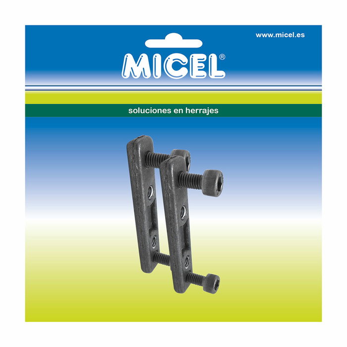 Micel Regletas pletina para perfil de toldo modelo TLD25 de zamak, 2 uds