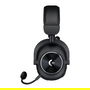 Logitech Headset Pro X 2, Auriculares Gaming con Sonido Pro-G con Micrófono desmontable Blue VO!CE, Conexión USB/3.5 mm, Negro, Ref. 981-001263