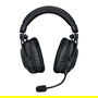 Logitech Headset Pro X 2, Auriculares Gaming con Sonido Pro-G con Micrófono desmontable Blue VO!CE, Conexión USB/3.5 mm, Negro, Ref. 981-001263