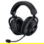 Logitech Headset Pro X 2, Auriculares Gaming con Sonido Pro-G con Micrófono desmontable Blue VO!CE, Conexión USB/3.5 mm, Negro, Ref. 981-001263