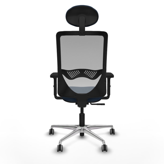 PIQUERAS Y CRESPO Silla de oficina Zulema con mecanismo Sincro, Azul marino y Gris PIQUERAS Y CRESPO Silla de oficina Zulema con mecanismo Sincro, Azul marino y Gris