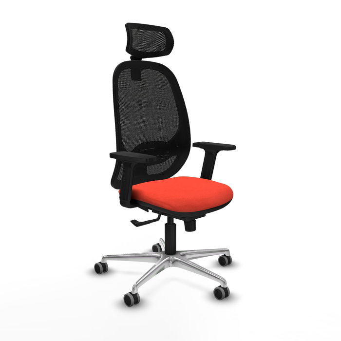 PIQUERAS Y CRESPO Silla de oficina Cilanco Naranja oscuro y Negro PIQUERAS Y CRESPO Silla de oficina Cilanco Naranja oscuro y Negro