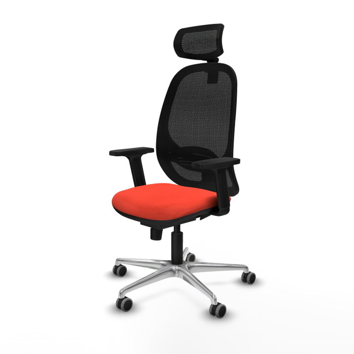 PIQUERAS Y CRESPO Silla de oficina Cilanco Naranja oscuro y Negro PIQUERAS Y CRESPO Silla de oficina Cilanco Naranja oscuro y Negro