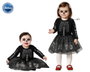 Disfraz Esqueleto con Vestido Corto Gris para Niña Bebé 6-12 Meses Tutú Halloween