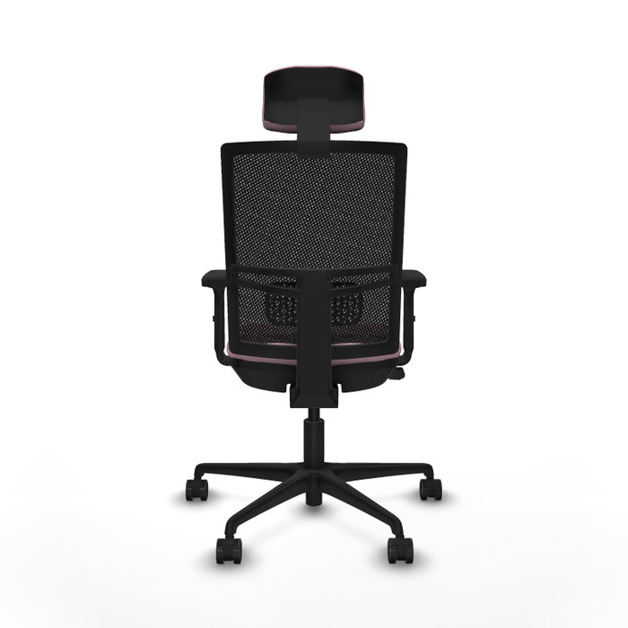 PIQUERAS Y CRESPO Silla de oficina Yunquera Rosa con mecanismo Sincro/Traslack