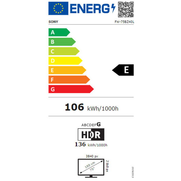Sony FW-75BZ40L Pantalla de Señalización Digital 75 pulgadas 4K Ultra HD Android Sony FW-75BZ40L Pantalla de Señalización Digital 75 pulgadas 4K Ultra HD Android