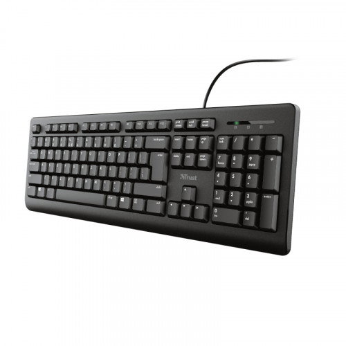 Trust Teclado Español Primo USB Teclas Silenciosas Negro 23883