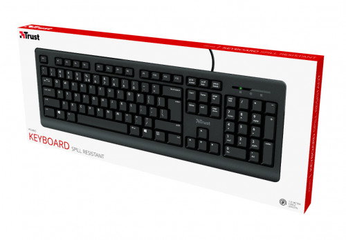 Trust Teclado Español Primo USB Teclas Silenciosas Negro 23883