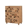 Hanah Home Leva Gravis Triangle Cómoda Pino Atlántico 80x95x43cm Tablero Melamina Duradero Diseño Funcional